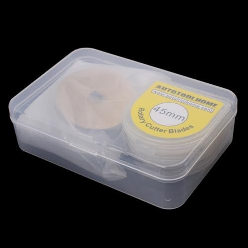 Titanium Coated 45mm Rotary Cutter Blades 50 Pack Rotary Blades for Fabric