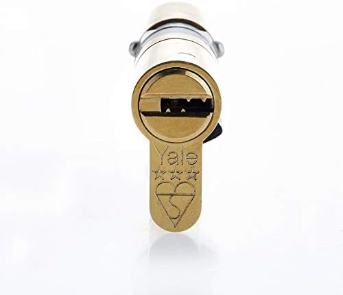 Yale B-YS3-5045B Anti-Snap 3 Star Euro Double Cylinder, High Security, 50:45 (95mm), Brass Finish
