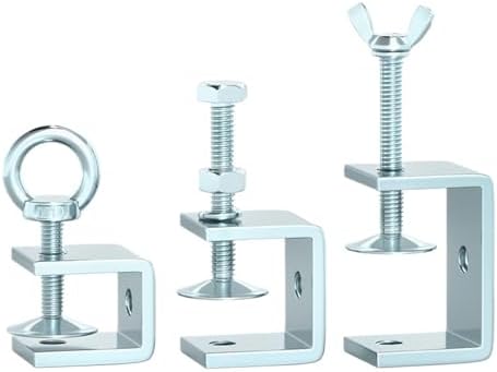 Galvanized Carbon Steel Tiger Clamp Multiple Shapes Open Height 20-130MM Thickened Material Fixed Fixture Clamping Device(Outer hexagonal 120)