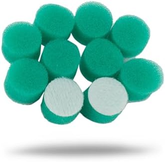 Maxshine 10 Pieces MN01 Mini Polisher and Accessories - 15mm (0.59”) Green Polishing Pads, Great for Small Area Polishing & Buffing in Car Detailing - Professional Auto Detailing Tools