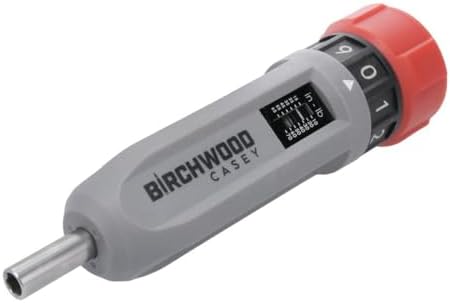 Birchwood Casey Armorer's Tool Kit Wrench | Gunsmithing Adjustable 10 to 70 in-Lb Torque Wrench Set | Flat Blade, Torx, Hex BIts & Case Included