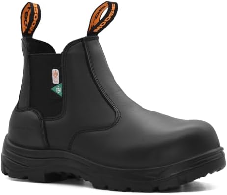 MooseLog Women's ASTM CSA Lightweight Comp Toe Leather Work Safety Boots