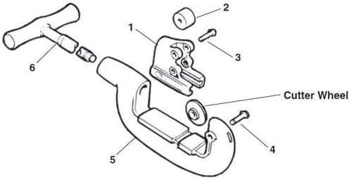 RIDGID 32820 Model 2-A Heavy-Duty Steel Pipe Cutter with Extra-Long Shank, 1/8" to 2" Metal Pipe Cutter for Stainless Steel, Steel, and Heavy Wall Steel