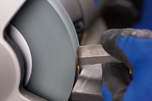 PFERD Vitrified Bench Grinding Wheel - Carbide, 6" Diameter, 1" Thick, 1-1/4" Arbor, 80 Grit, Silicon Carbide, for Carbide Tool Sharpening and Grinding - Part 61789