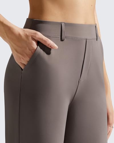 G4Free EverGoing Women's Wide Leg Dress Pants with Pockets Belt Loops
