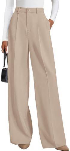 PRETTYGARDEN Women's Flowy Wide Leg Dress Pants