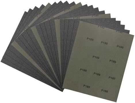 20Pcs Sand Paper 9x11Inch 180Grit Silicon Carbide Sandpaper Sheets