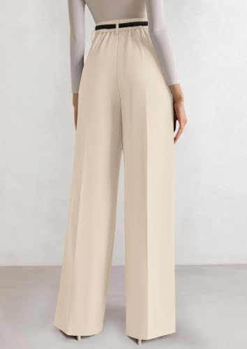 PRETTYGARDEN Women's Tailored Wide Leg Work Dress Pants