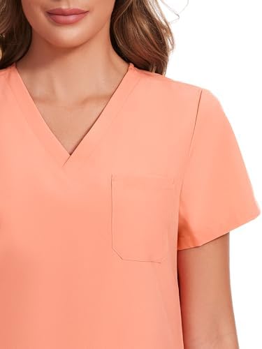 COZYFIT Scrubs for Women Set - Stretch V-Neck & Jogger Pant with 9 Pockets