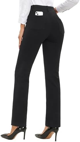 Stelle Women’s 30 Inch Straight Leg Work Pants Stretch Business Casual