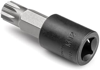 TEKTON 3/8 Inch Drive x M12 Triple Square Impact Bit Socket | SIB18212