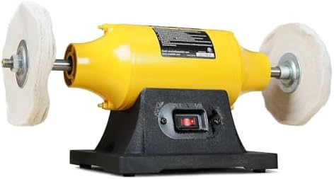 Woodskil 6" 1/2HP Benchtop Buffer Polisher,4A,3450RPM