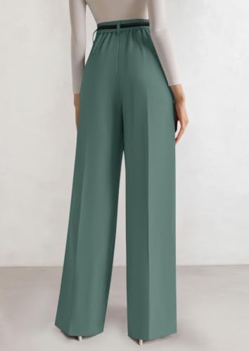 PRETTYGARDEN Women's Tailored Wide Leg Work Dress Pants