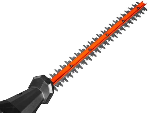 WEN 20V Max Cordless 20-Inch Hedge Trimmer Pole Saw with 14.6-Foot Reach, 2Ah Battery and Charger (20825)