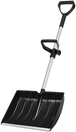 Anti Slip Grip Snow Shovel with Secure Handle for Safe Operate in Cold Winter Conditions Prevents Rust and Erosion Heavy Shovel