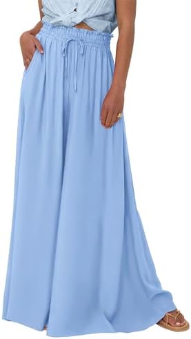 BTFBM Wide Leg Flowy Palazzo Pants for Women