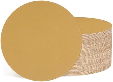 50Pcs Sanding Discs 8-7/8In 180Grit Hook and Loop Sandpapers Yellow