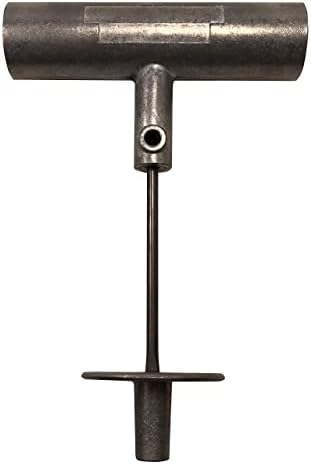 T-Handle Tire Repair Tool - Die-Cast Aluminum with Replaceable Split Eye Needle