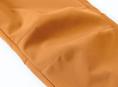 BASUDAM Men's Work Pants Softshell Winter Fleece Lined Insulated Outdoor