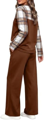 WIHOLL Two Piece Sets for Women Fall Outfits Casual Matching Lounge Sets