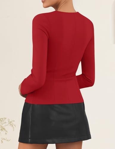 ZESICA Women's Business Casual Fitted Blazers Office Outfits