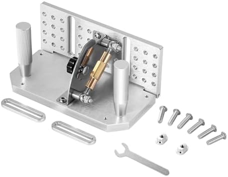 VEVOR Belt Grinder Knife Jig, 85° - 115° Adjustable Belt Sander Knife Sharpening Jig with Dual Handles, 7.68" Long Sharpener Locator Compatible with Belt Sander, Bench Grinder, Sharpening Machine