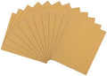 10 Pcs 120 Grit Sandpaper 4.2 x 4.5 Inch Sand Paper Alumina Gold
