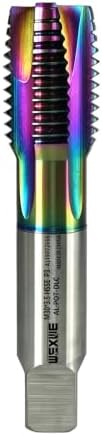 Tools M30 x 3.5 Spiral Point Threading Tap, Metric Machine Threading Tap High Speed Steel Cobalt(HSSCo) with DLC Coating, Round Shank with Square End， H2 Tolerance, 1PC