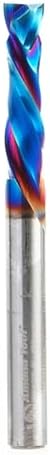 Amana Tool Spektra Extreme Tool Life Coated Solid Carbide CNC Compression Spiral Router Bit, 46175-K, 6mm D x 25mm CH x 6mm Shank x 64mm Long 2 Flute