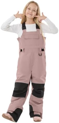 GSOU SNOW Kids Snow Bibs Boys Girls Ski Snowboard Pants (3-16Years)