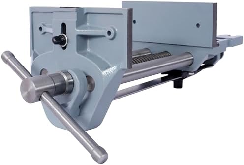 7 Inch Jaw Width Woodworking Vise Quick Release Heavy-Duty Metal Cast Iron Workbench Clamp Tool Vise Crafting Repair Tool GRAY