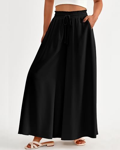 BTFBM Wide Leg Flowy Palazzo Pants for Women