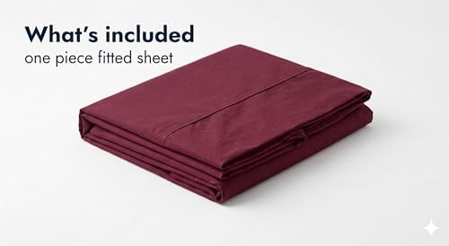 JS Sanders V Berth Boat Sheet 1 Pcs 600 TC Egyptian Cotton, Burgundy