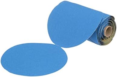 3M Stikit Blue Abrasive Disc Roll, 321U, 36202, 6 in, 80+ Grade, No Hole