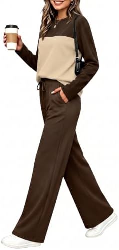 WIHOLL Two Piece Sets for Women Fall Outfits Casual Matching Lounge Sets