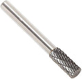 Drill America SA-2A Carbide Burr/Rotary File Cylindrical Double Cut for Die Grinder 5/16" Dia. x 1" Cut Length with 1/4" Shank and 2-3/4" Overall Length, DUL Series