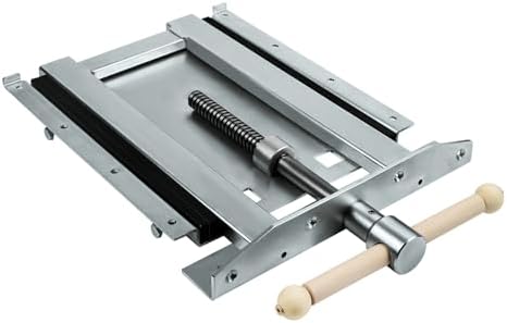 Adjustable Woodworking Vise 33302 for Custom Benchtops, Suitable for Workbenches up to 23" Thickness, Vise with Wooden Handle, Avoid Racking