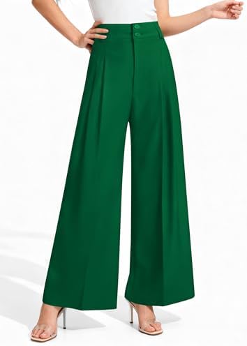 PRETTYGARDEN Women's High Waisted Wide Leg Dress Pants