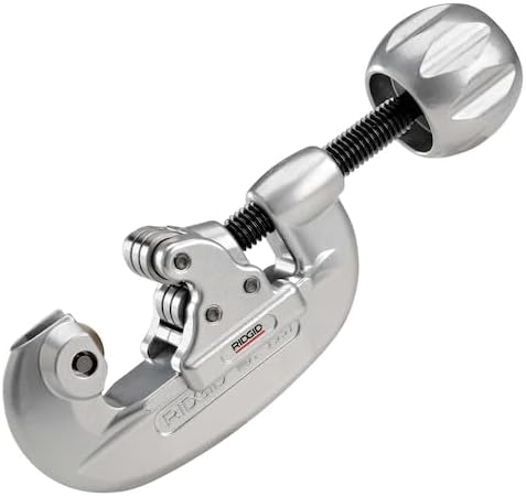 RIDGID 29963 Model 35S 1/4" to 1-3/8" Stainless Steel Tubing Cutter with X-CEL Knob, Silver