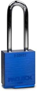 PACLOCK's 2-Series Padlock, High Security Rotating Disc, 5/16" Diameter Hard. Stainless Steel Shackle, 2-1/2" Tall, Exclusive Key Number, U-Pick! Keyed Alike w/ 1 Key, Blue