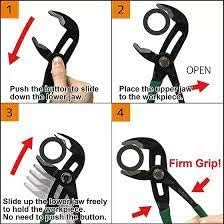ENGINEER PZ-81 Slip Joint 10" Water Pump Pliers Screw Extractor Jaws High Leverage Design Quick Adjustment Groove Joint