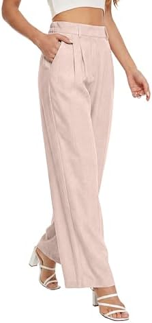 FUNYYZO Wide Leg Dress Pants for Women Work Slacks Business Casual Outfits