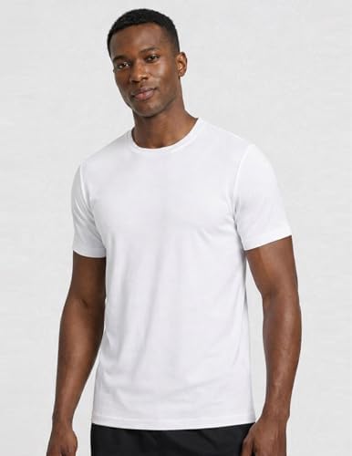Liberty Imports 5 Pack Men's Active Quick Dry Crew Neck T Shirts
