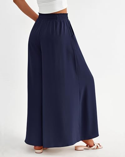 BTFBM Wide Leg Flowy Palazzo Pants for Women