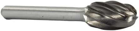 Drill America DULSE3NF Oval Shaped Carbide Burr for Aluminum, 3/8" x 5/8", SE3NF