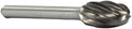 Drill America DULSE5NF SE5NF 1/2" X 7/8" Oval Carbide Burr 1/4" Shank - Aluminum, DUL Series