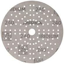 Mirka Sandpaper Iridium 6 Inch Hook and Loop Grit 240 50 pcs
