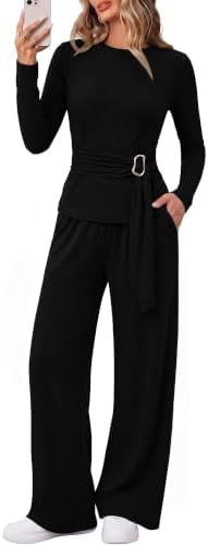 BTFBM 2 Piece Sets For Women Fall Outfits Lounge Set Business