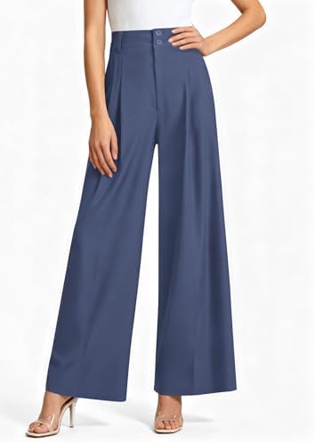 PRETTYGARDEN Women's High Waisted Wide Leg Dress Pants