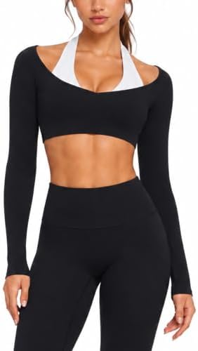 SUUKSESS Women 2 Piece Workout Sets Double Layer Padded Pilates Outfits